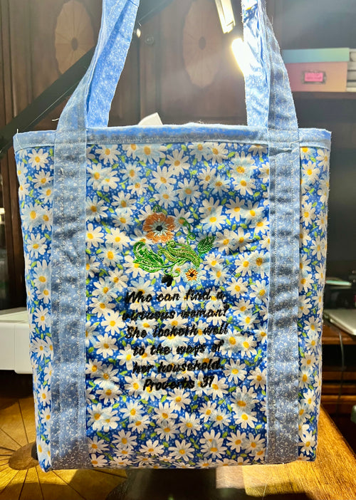 Proverbs 31 Medium Tote and x’s 2 small Zipper coin bag, and pencil zipper bag