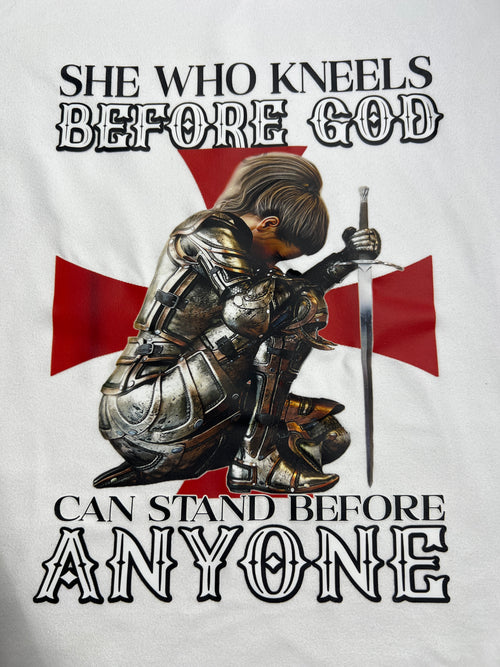 A short sleeve women’s Christian T-shirt